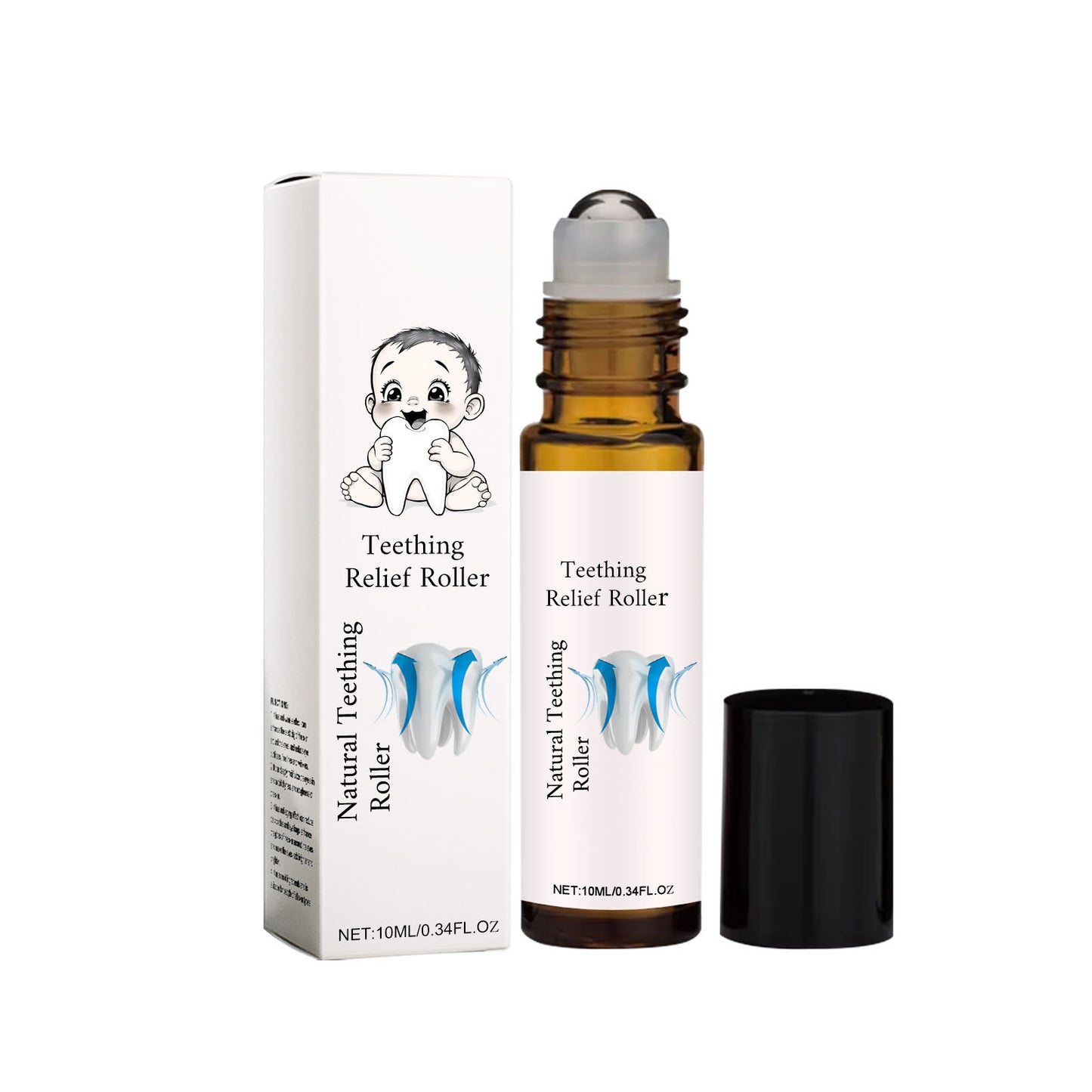 Children's Teething Massage Roller with Soothing Oil | Instant Relief