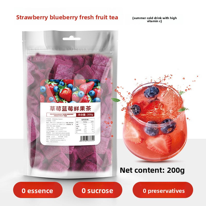 Delicious Freeze-Dried Fruit Tea Blocks | Instant Hydration