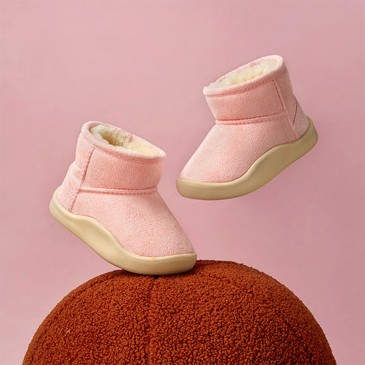 Children's Cozy Fleece-Lined Short Boots | Warm Ankle Footwear
