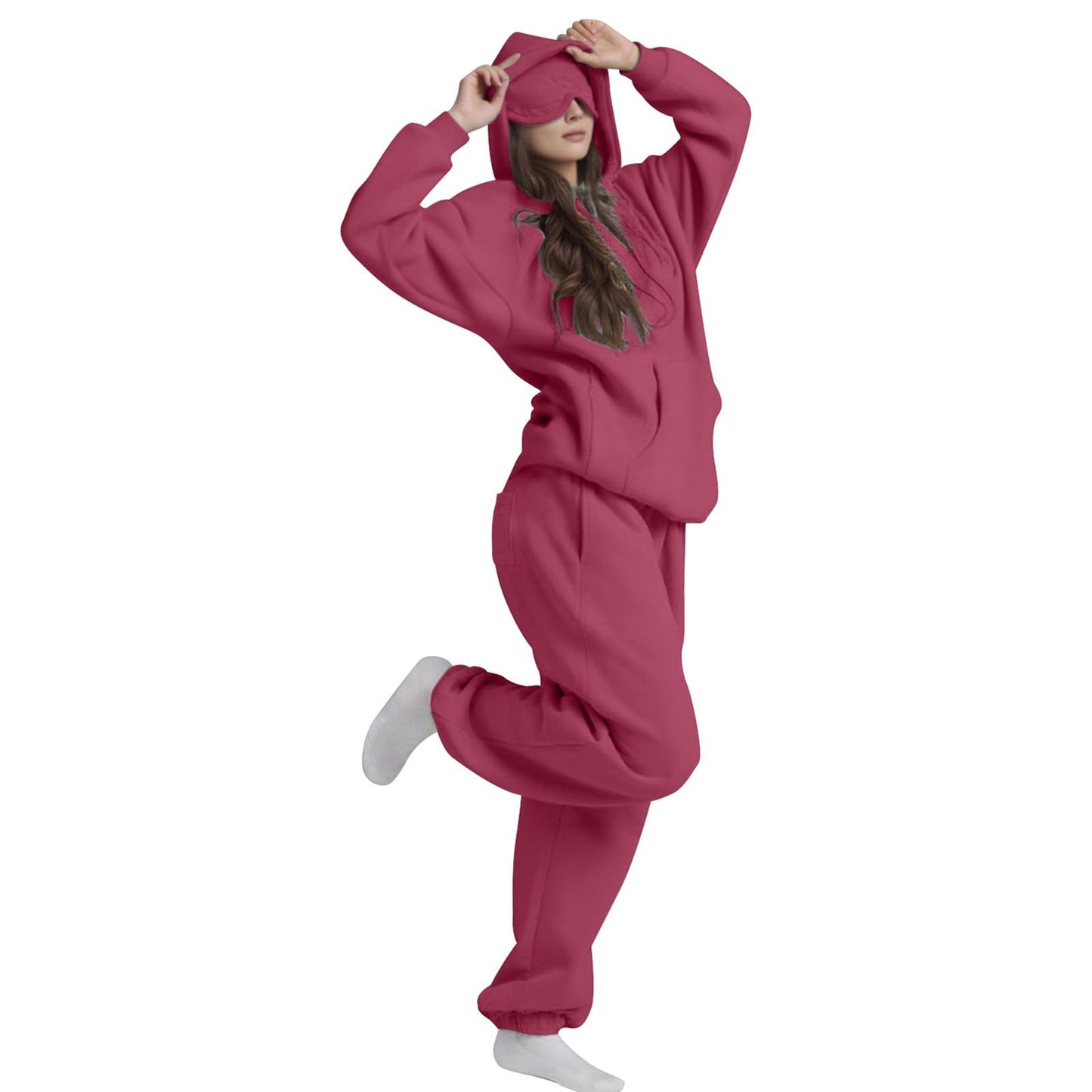 Cozy Women's Hoodie with Built-in Eye Mask | Stylish Comfort