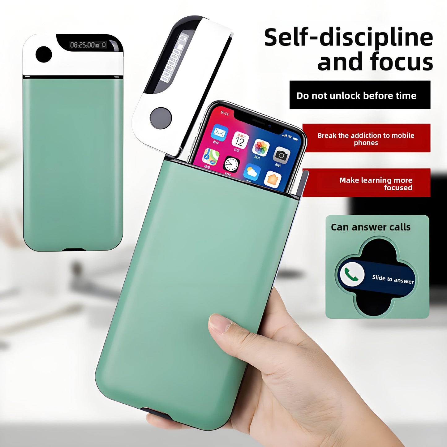 Mobile Phone Timer Lock Box | Enhance Study Focus and Productivity