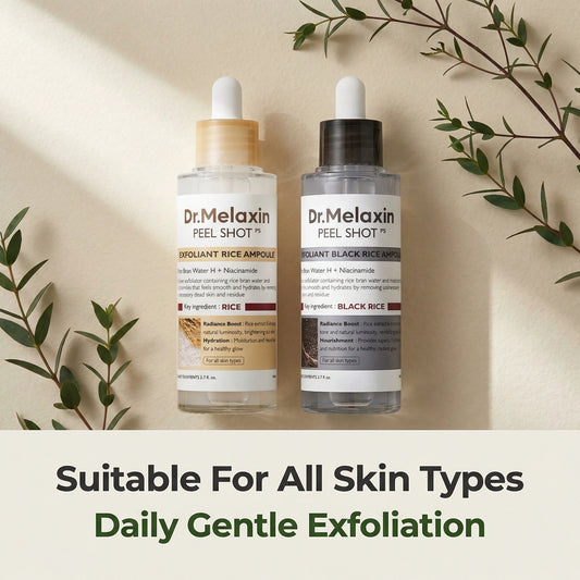 Black Rice Exfoliating Ampoule | AHA BHA Face Serum for All Skin Types