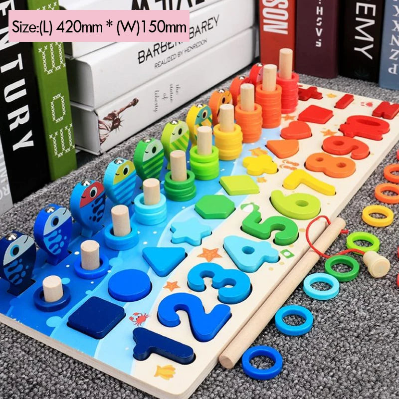 Kids Montessori Math Toys | Educational Wooden Puzzle & Games