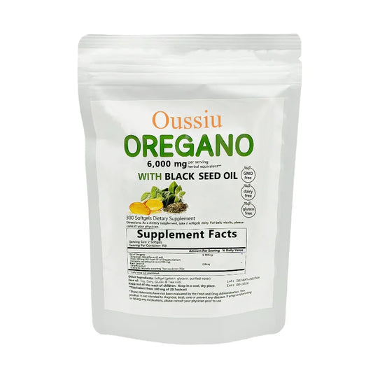 Oil of Oregano Softgels with Black Seed Oil | 6000mg, 300 Count