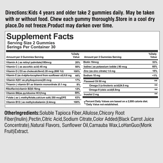 Children's Gummy Vitamins | Supports Development with Omega-3