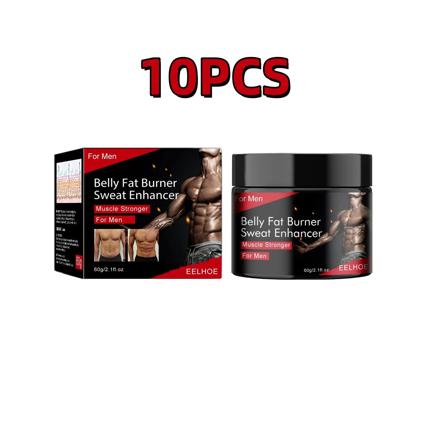 Men's Sculpting Cream for Muscle Definition & Fat Reduction