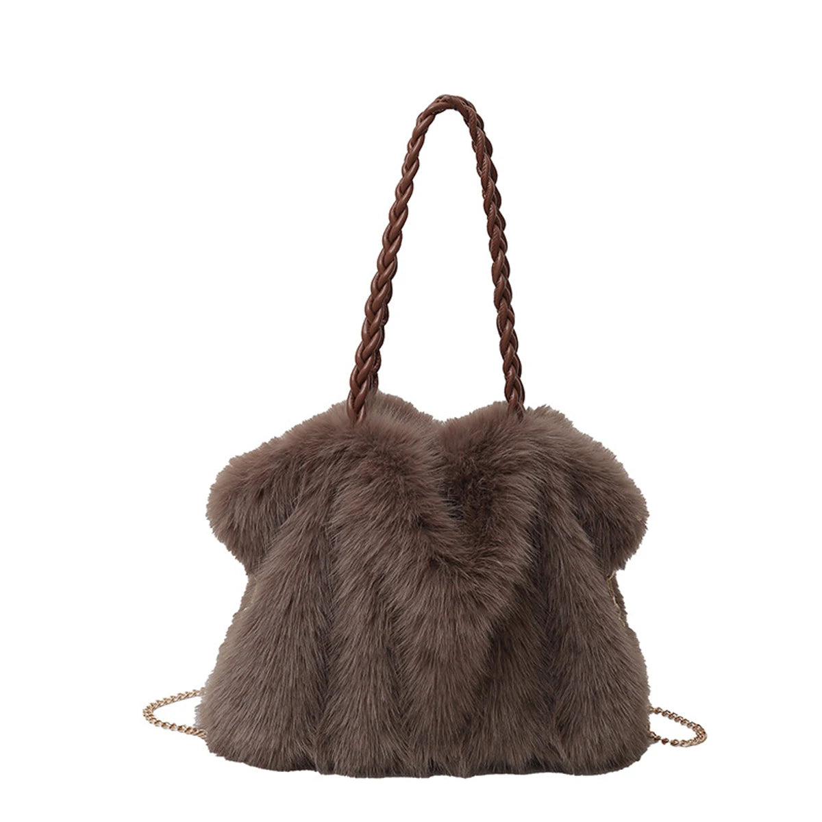 Bolso tote de felpa elegante y de gran capacidad para mujer | A la moda