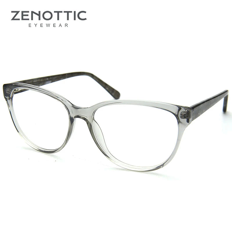 ZENOTTIC Retro Red Prescription Glasses Women Photochromic Cat Eye Eyewear Vintage Optical Myopia Hyperopia Eyeglasses New BT320