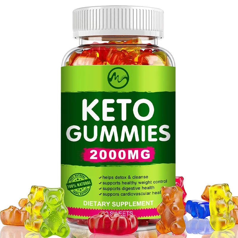 60 Count Keto Gummies for Fat Management | Green Apple Flavor
