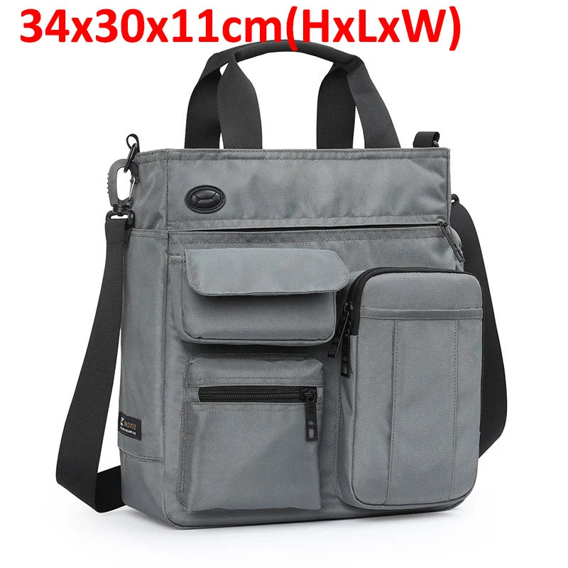 Men's Vintage Canvas Crossbody Handbag | Large Casual Tote Bag