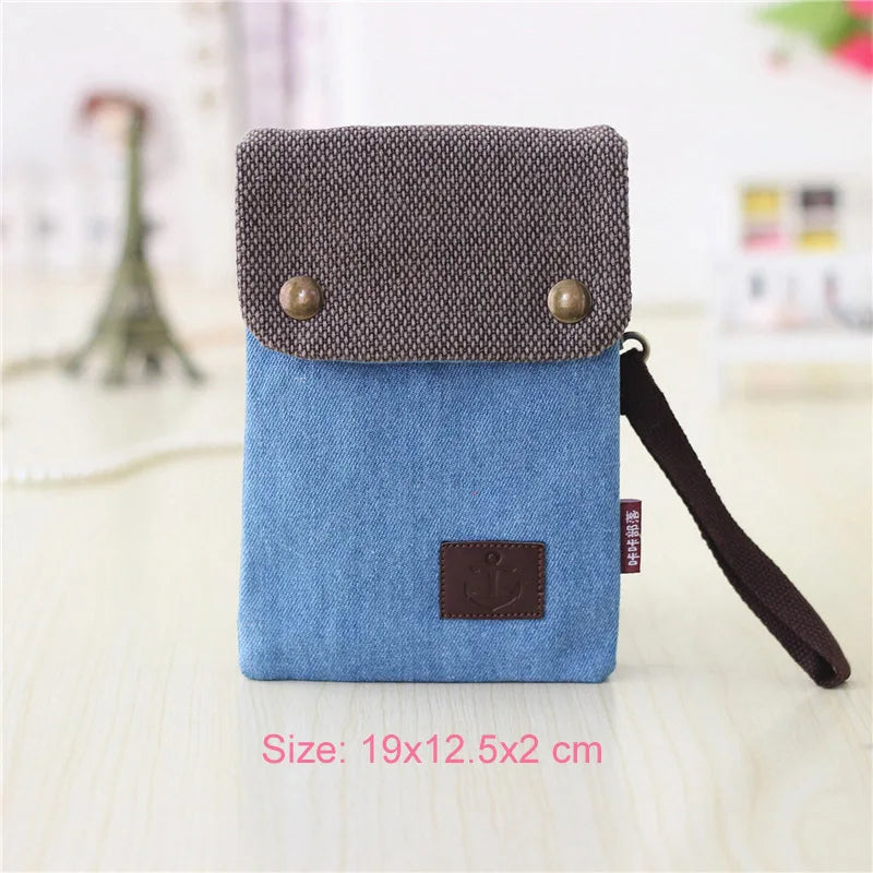 Stylish Denim Messenger Bag for Men and Women | Versatile Shoulder Clutch