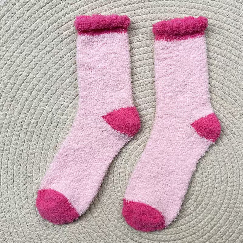 Cozy Heart-Shaped Floor Socks for Women | Warm & Non-Shedding