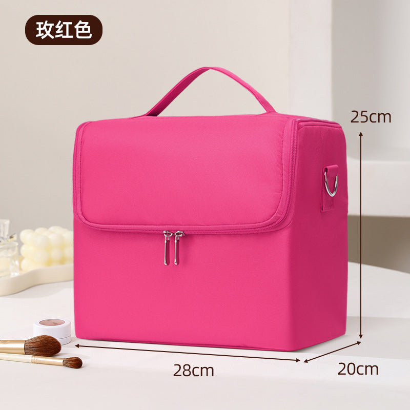 Stylish Large Capacity Makeup Brush Set Cosmetic Storage Bag