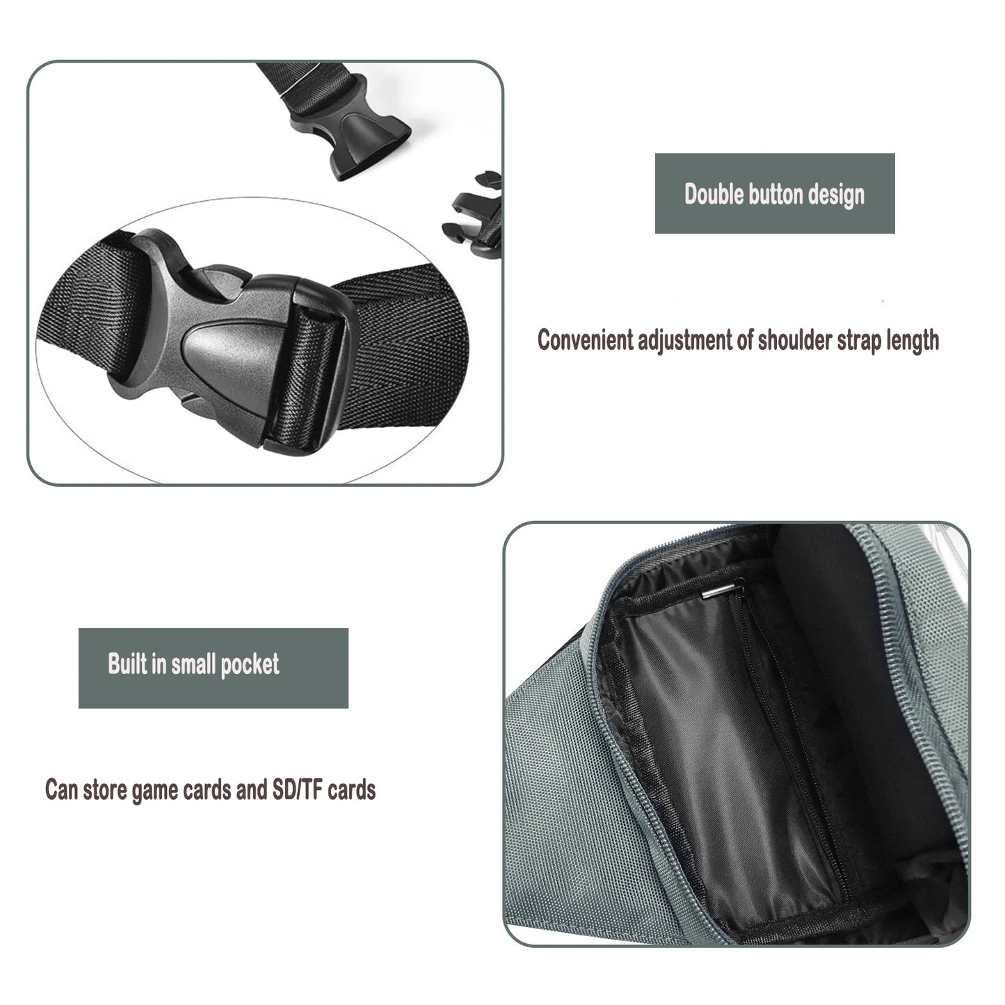 Multifunctional Men's Game Console Storage Bag | Durable & Stylish