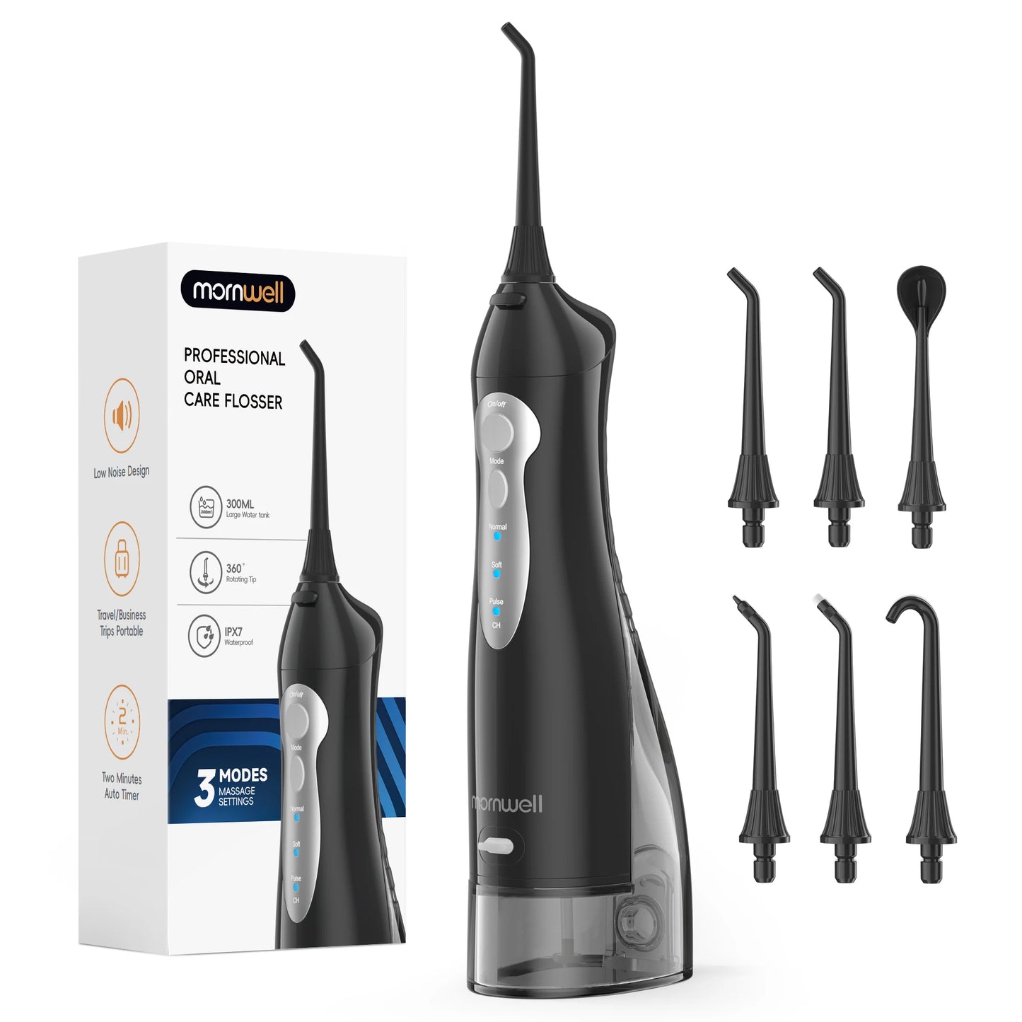 Irrigador dental inalámbrico portátil | Cuidado dental recargable por USB