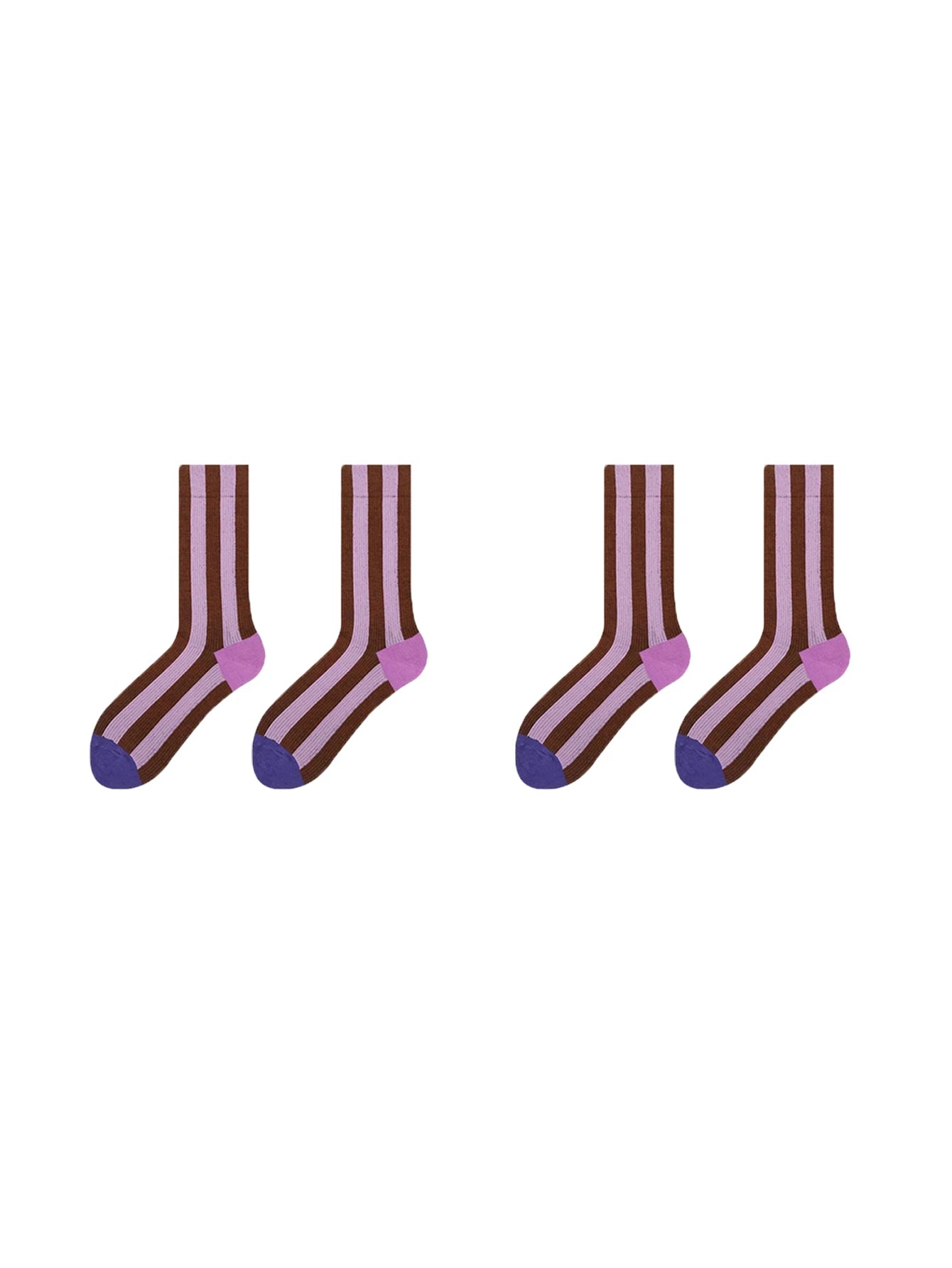 Unisex Trendy Contrast Stripes Mid Tube Socks for Every Occasion