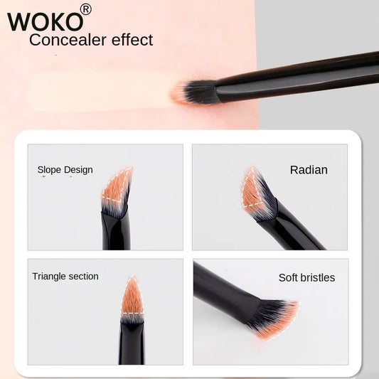 Brocha Pequeña Angulada para Corrector para una Aplicación de Maquillaje Impecable