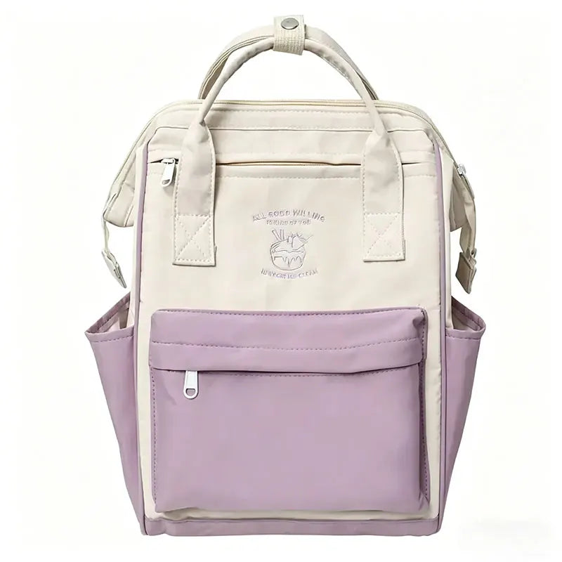 Waterproof Color Matching Backpack | Large Capacity Travel Bag