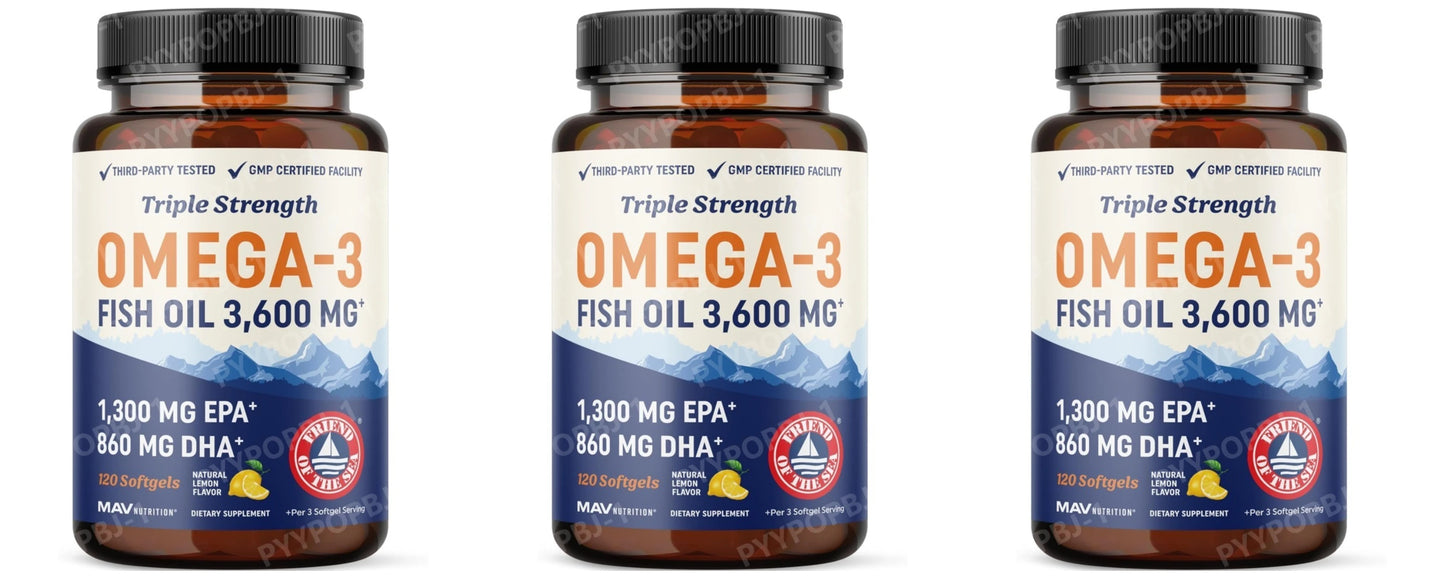 High-Potency Omega-3 Fish Oil Supplement | 3600 mg EPA & DHA
