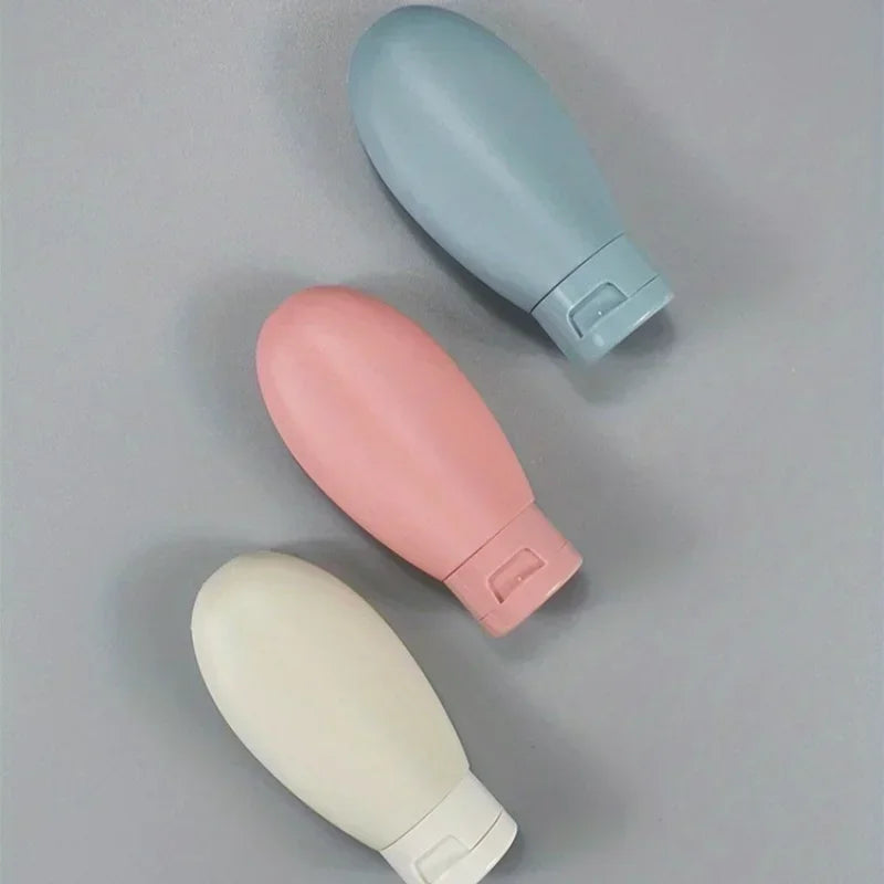 Travel Refillable Cosmetic Containers Set | 60ML Squeeze Bottles
