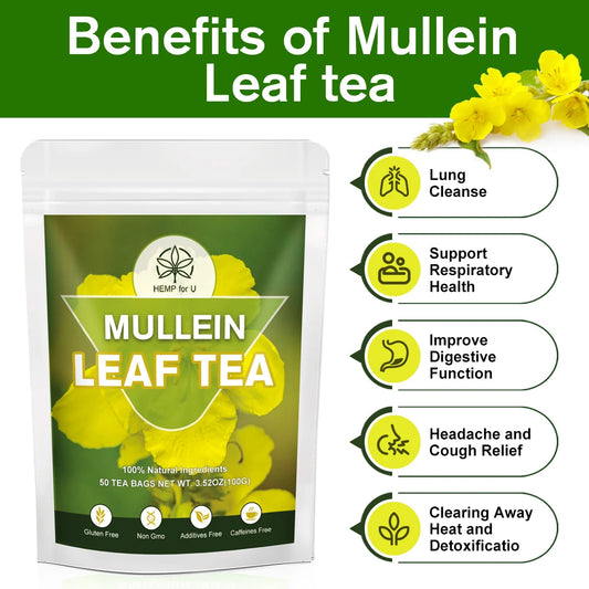 100% Pure Mullein Leaf Extract | Lung Health & Relieve Cough