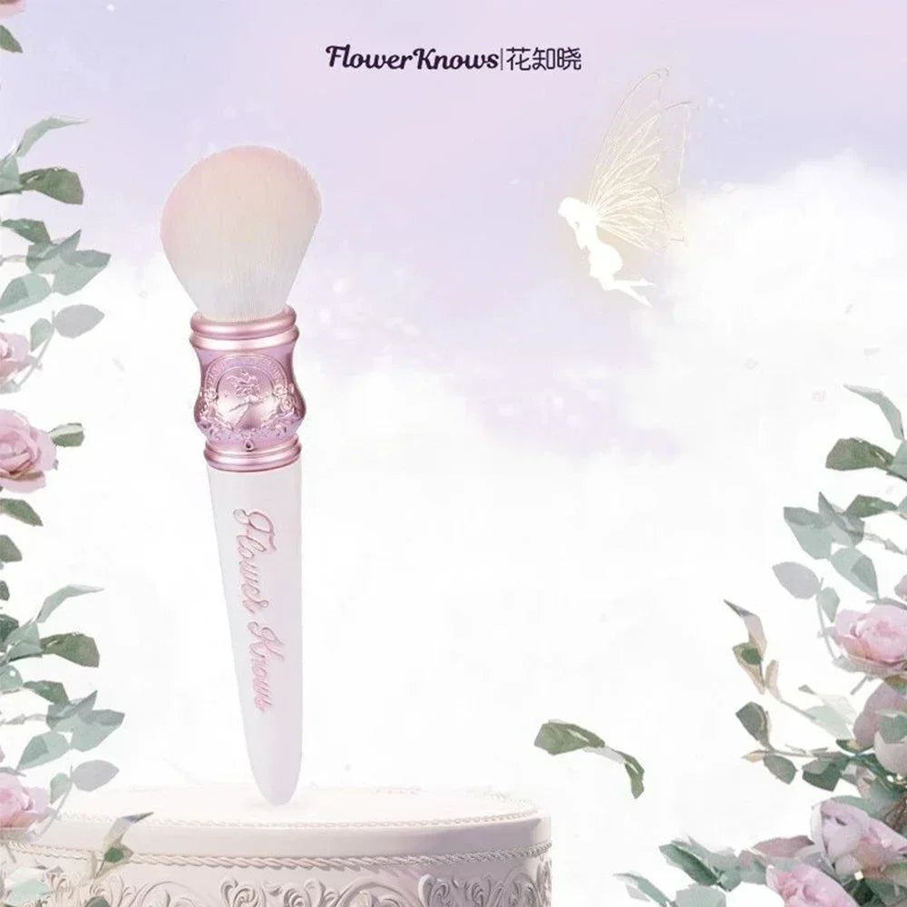 Soft Goat Hair Blush Stippling Brush | Even Powder Application Tool