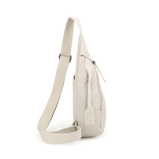 Versatile Nylon Zipper Waist Pack | Stylish Chest Bag for All