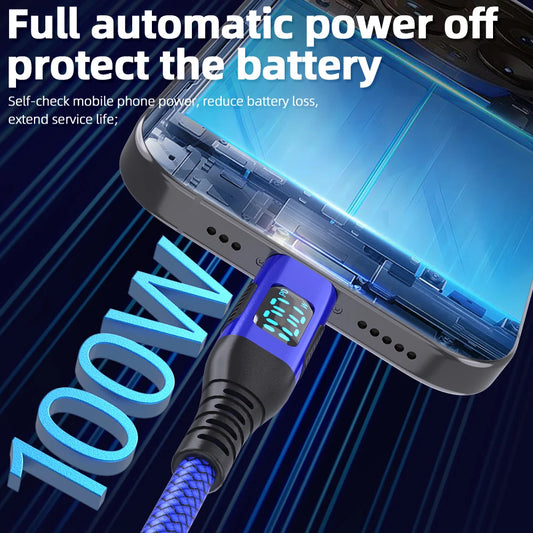Ultra Fast Charging USB C to Type C Cable | 100W High Speed