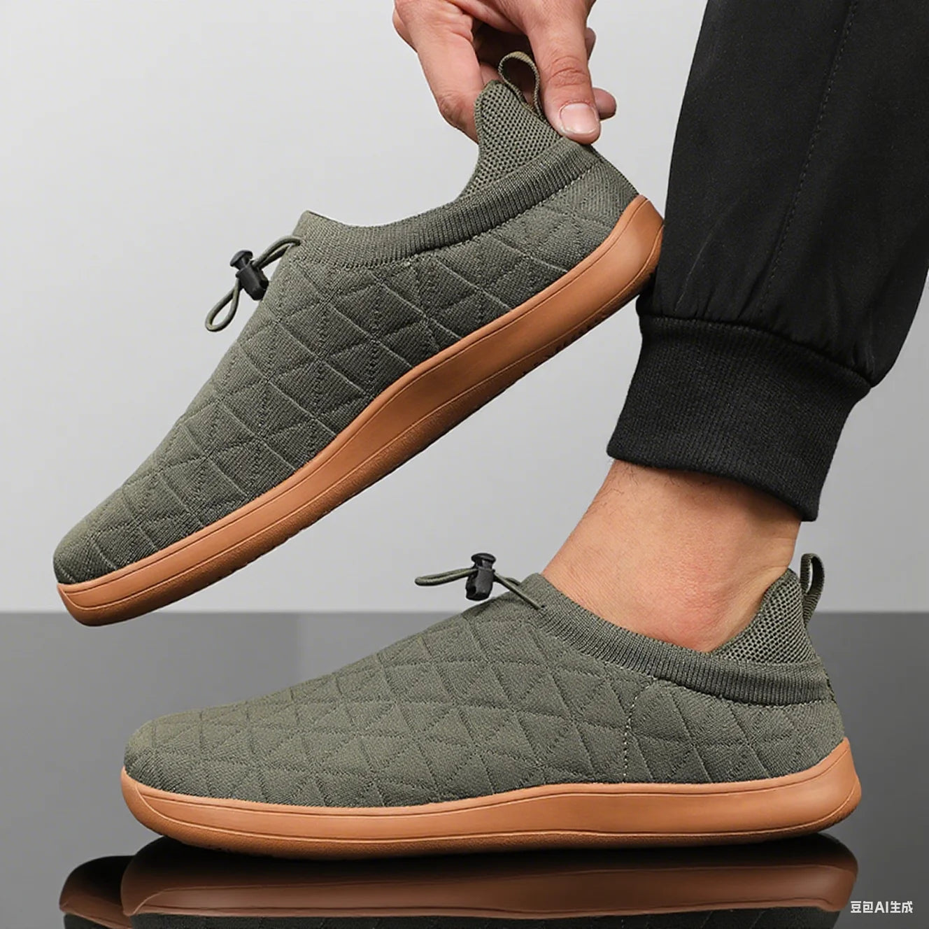 Minimalist Grey Sports Shoes for Daily Comfort | Unisex Slip-In