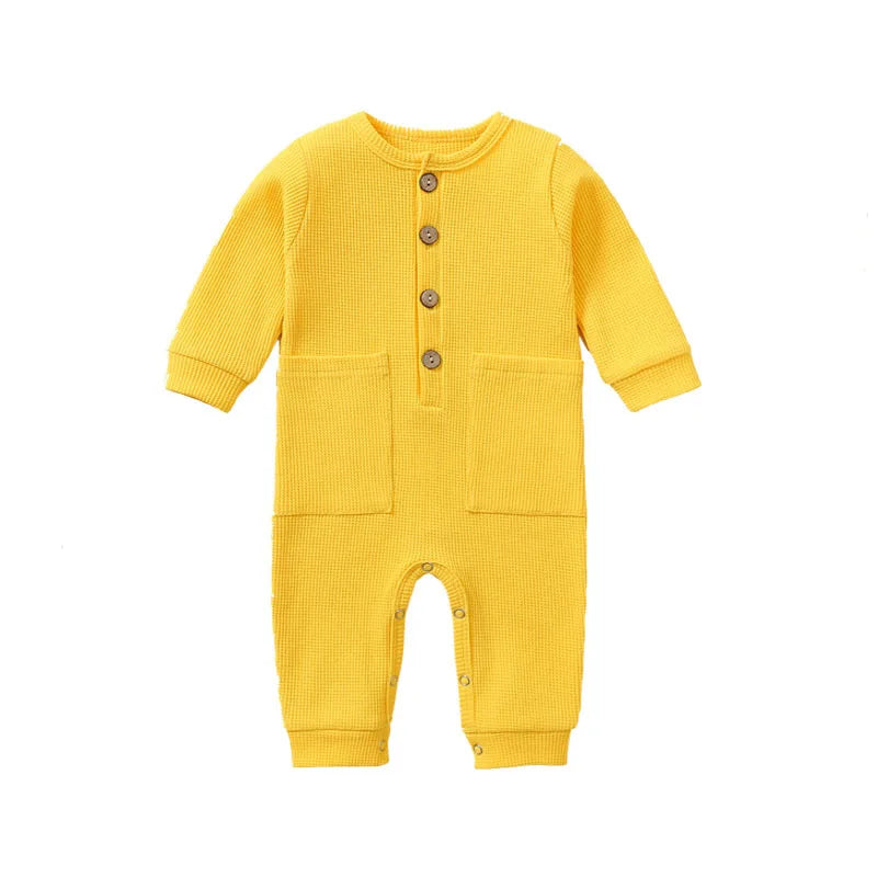 Soft Cotton Newborn Baby Romper | Long Sleeve Infant Jumpsuit