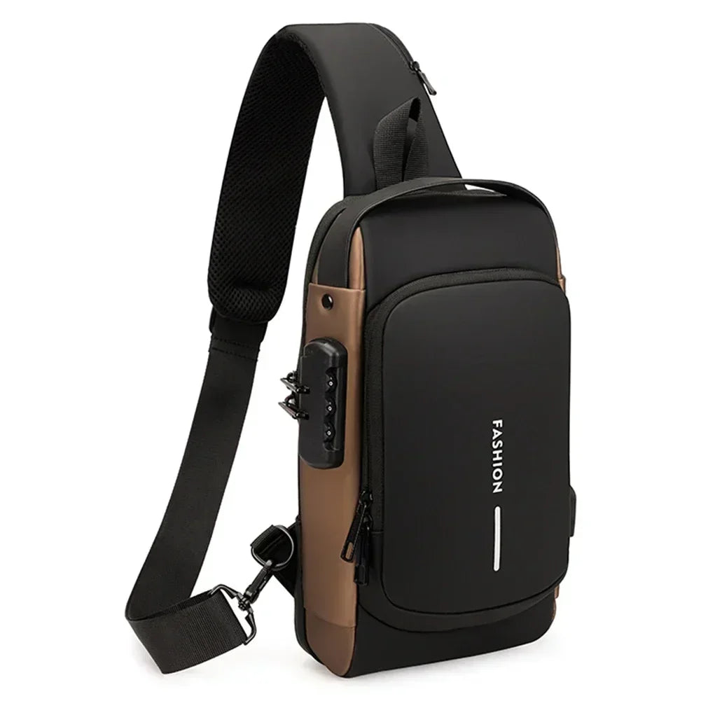 Multifunction Anti-theft USB Shoulder Bag | Stylish Crossbody Pack