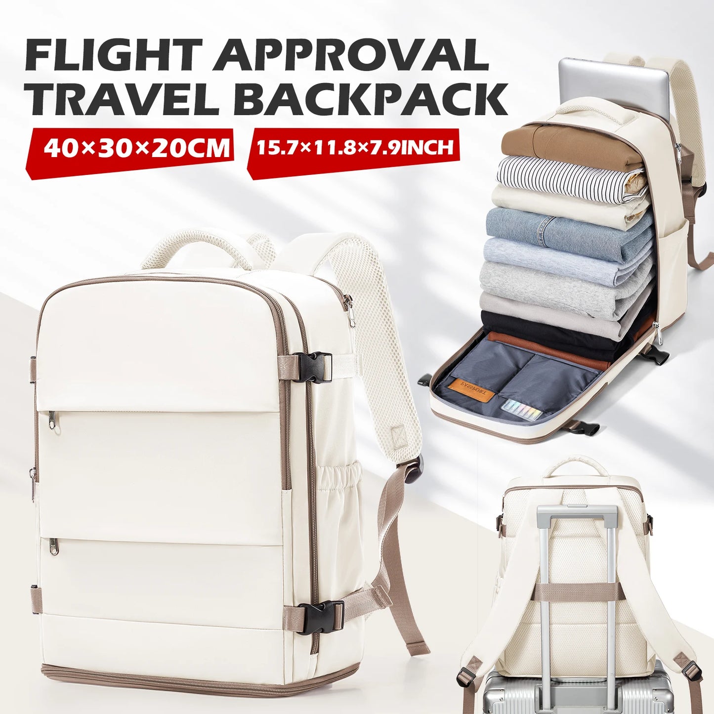Versatile Travel Backpack for Cabin Luggage | Ideal for Work & Leisure