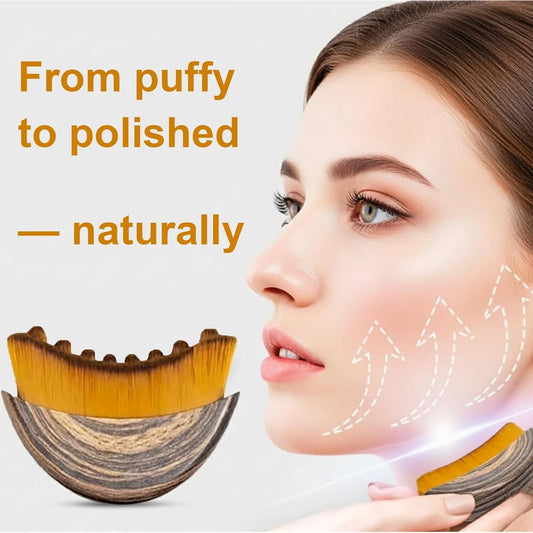 Stainless Steel Gua Sha & Face Massage Brush Set | Sculpt & Contour