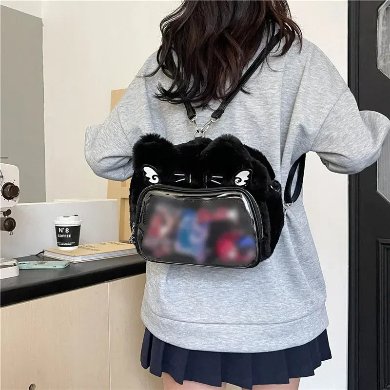 Winter Plush Women's Backpack | Kawaii Fluffy Casual Ita Bag