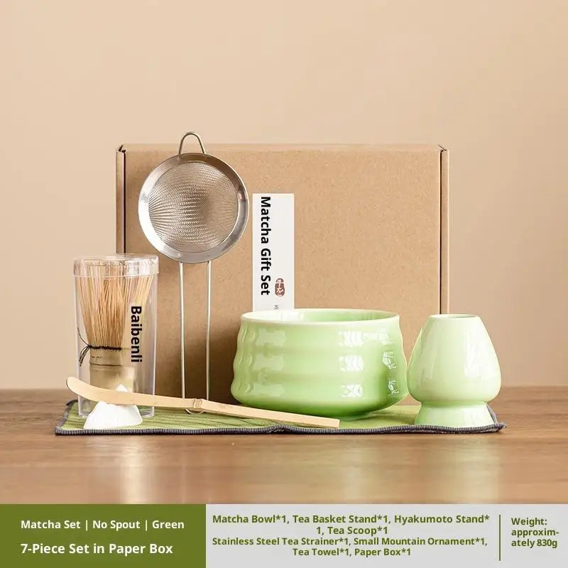 7-Piece Matcha Tea Set | Complete Japanese Tea-Making Tools