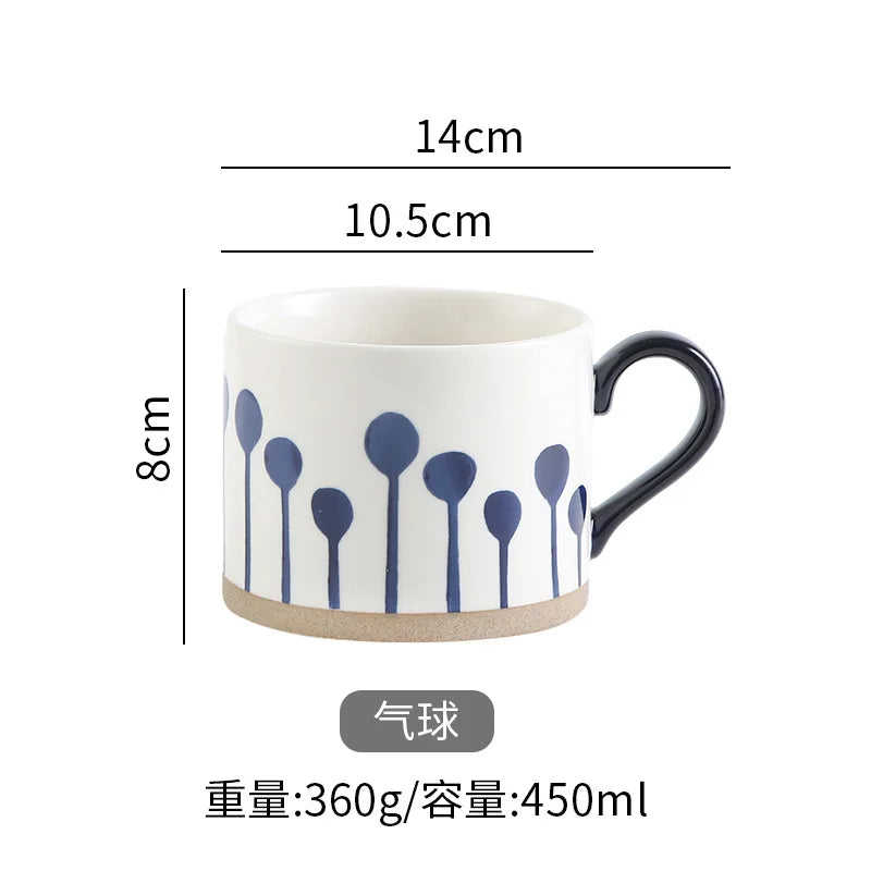 Taza de café de cerámica estilo japonés | Vajilla elegante para todos