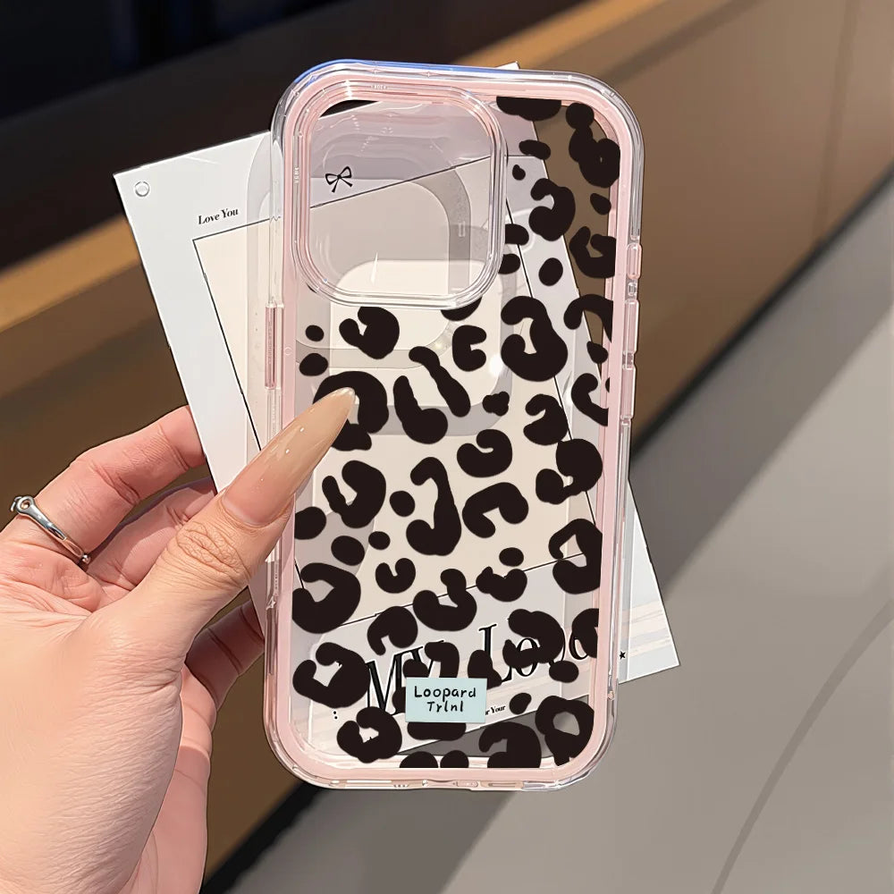 Funda de iPhone Corazón de Amor | Carcasa Transparente Antichoque 2 EN 1