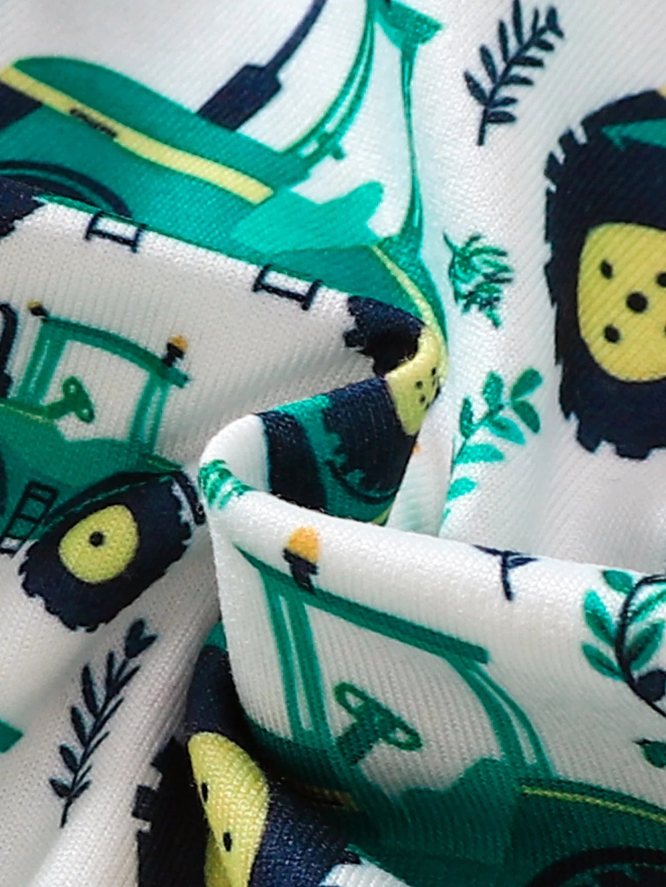 Adorable Baby Boy Cartoon Print Romper | Comfortable Easy Wear