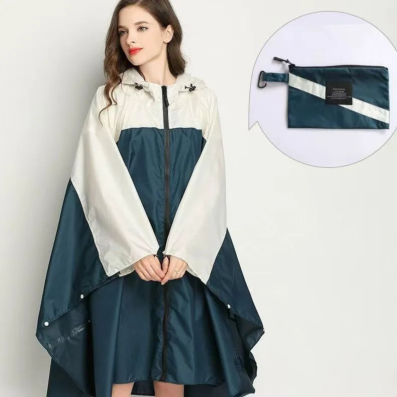 Lightweight Leopard Raincoat for Women | Waterproof Windproof Cloak