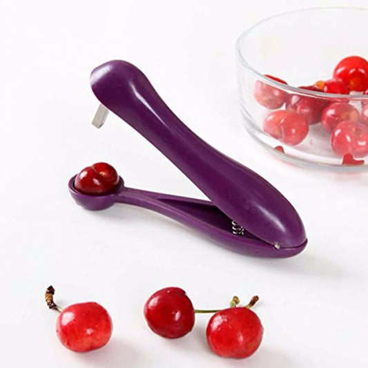 Versátil herramienta descorazonadora de cerezas y aceitunas para una preparación de frutas sin esfuerzo