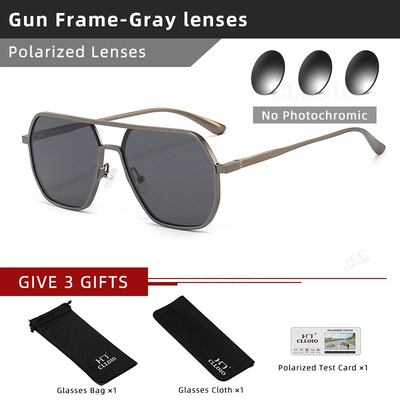 Fashionable Photochromic Polarized Sunglasses for Men & Women