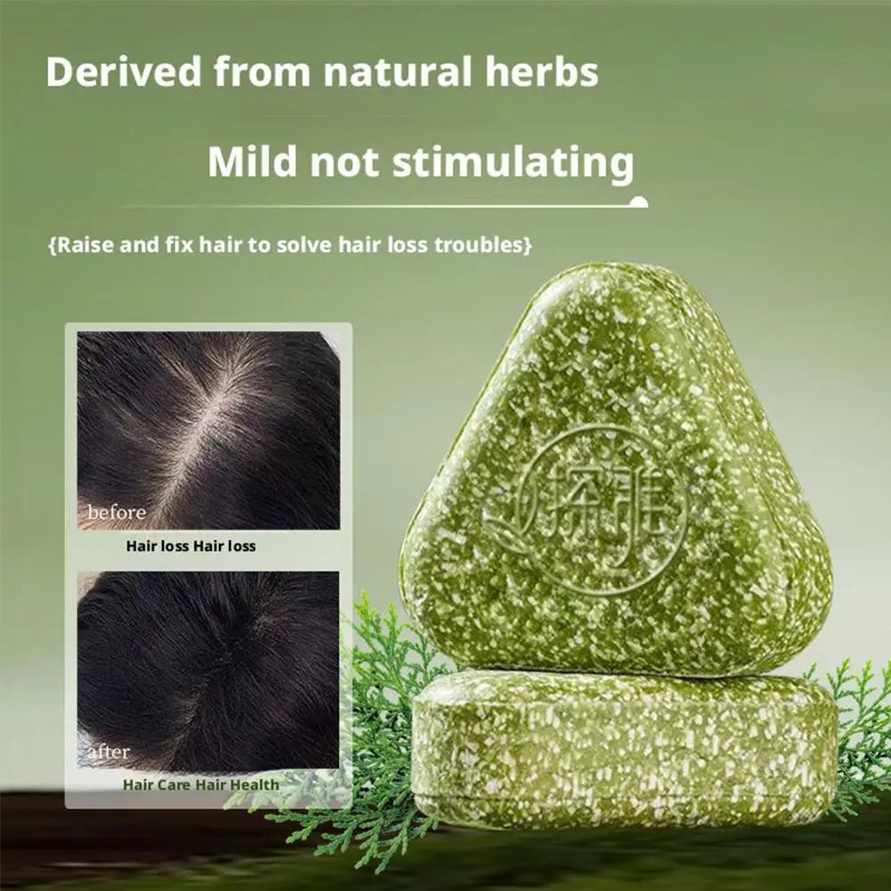 Natural Solid Shampoo Bar for Hair Growth & Strengthening