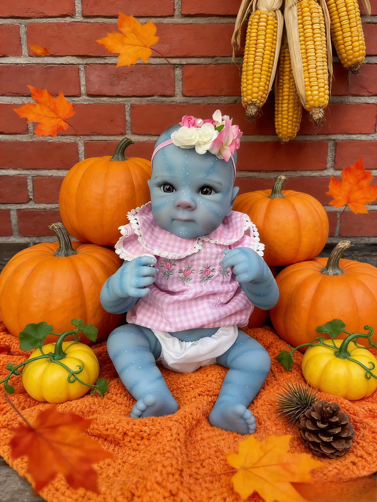 Collectible 48cm Newborn Reborn Doll with Realistic Features