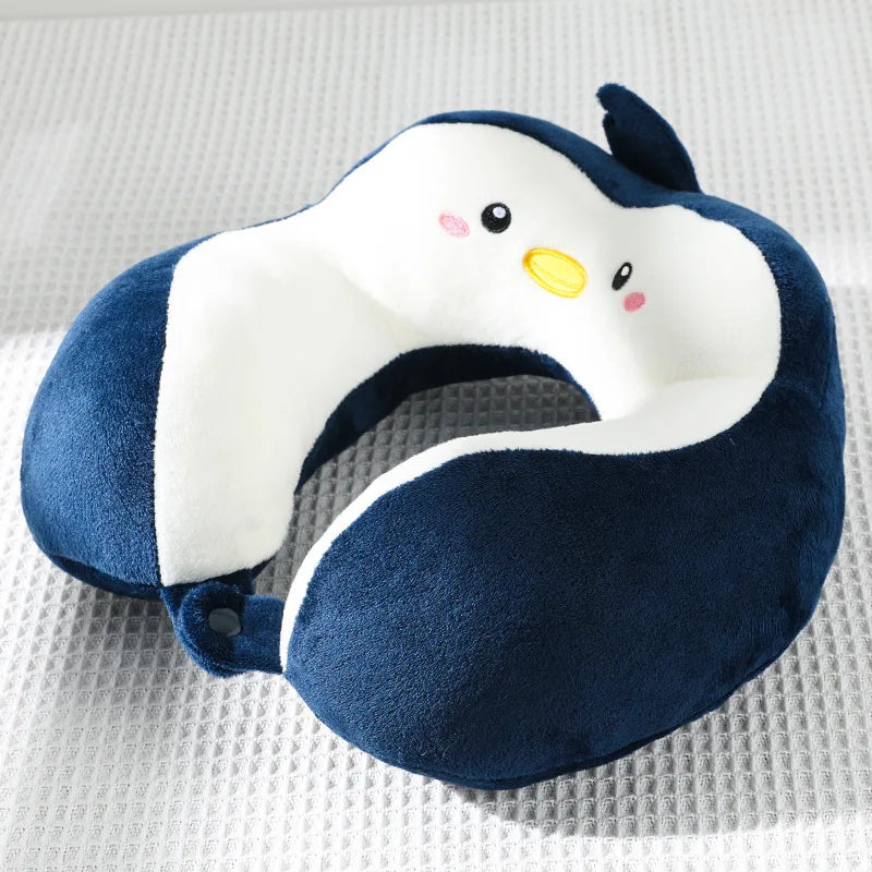 U-Shaped Cartoon Neck Pillow | Perfect for Car & Office Naps