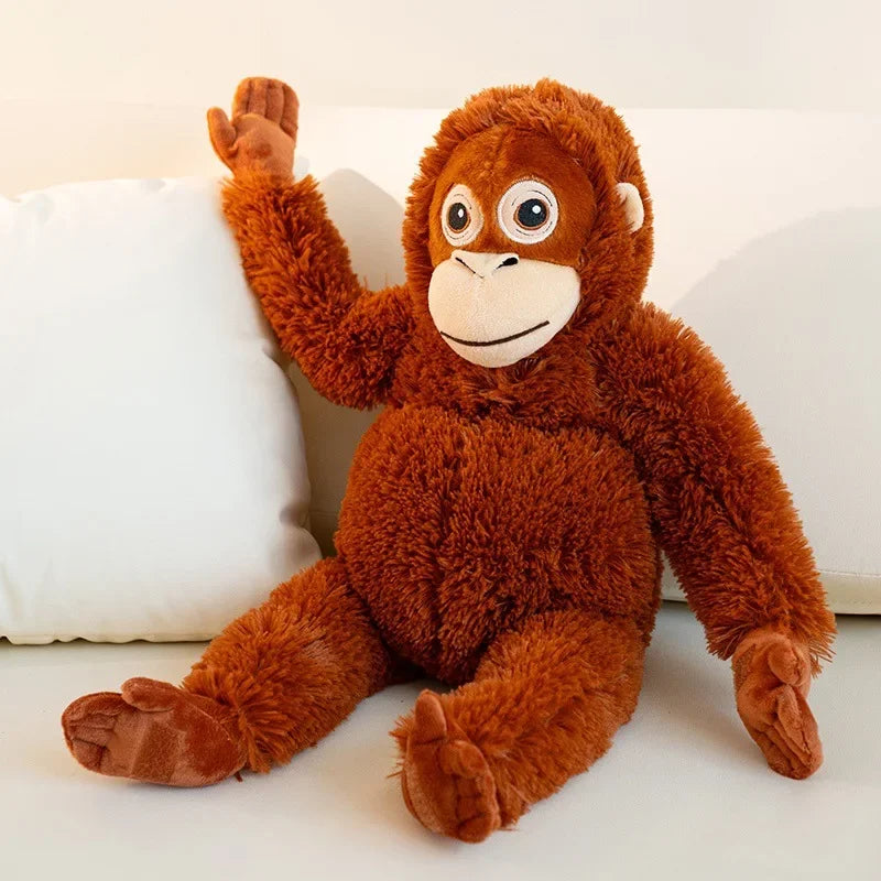 Cartoon Gorilla Plush Toy | Soft Stuffed Doll for Kids and Decor