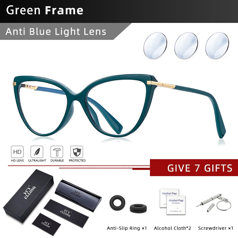 Stylish Cat Eye Reading Glasses | Anti Blue Light Protection