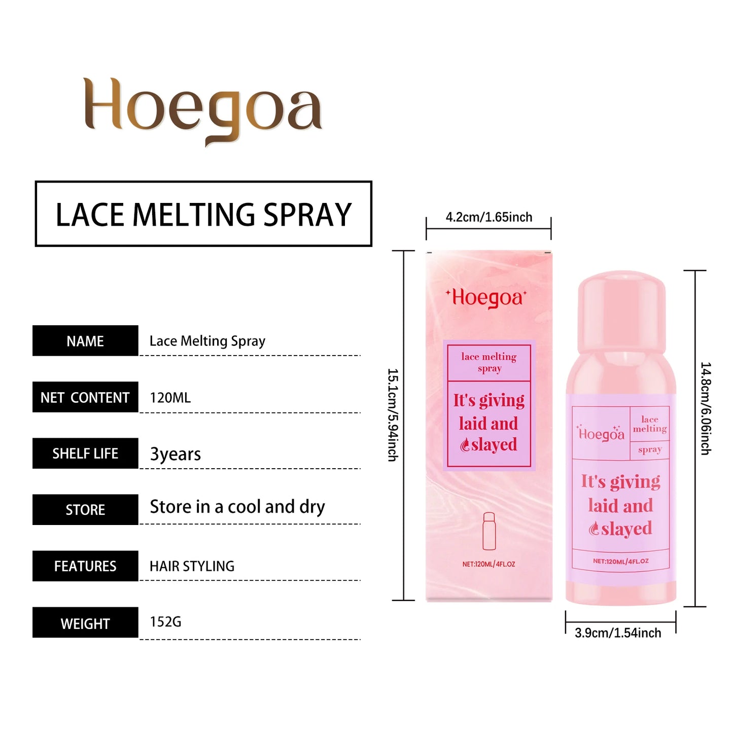Invisible Hold Wig Adhesive Spray | Lightweight & Long-Lasting Care