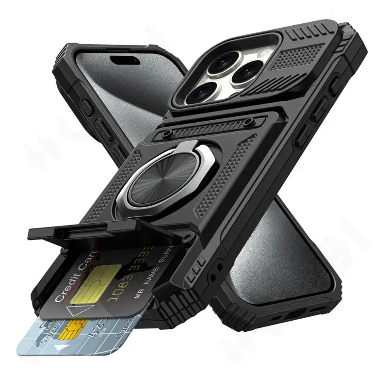 Heavy Duty Magnetic Phone Case with Kickstand | All iPhone Models