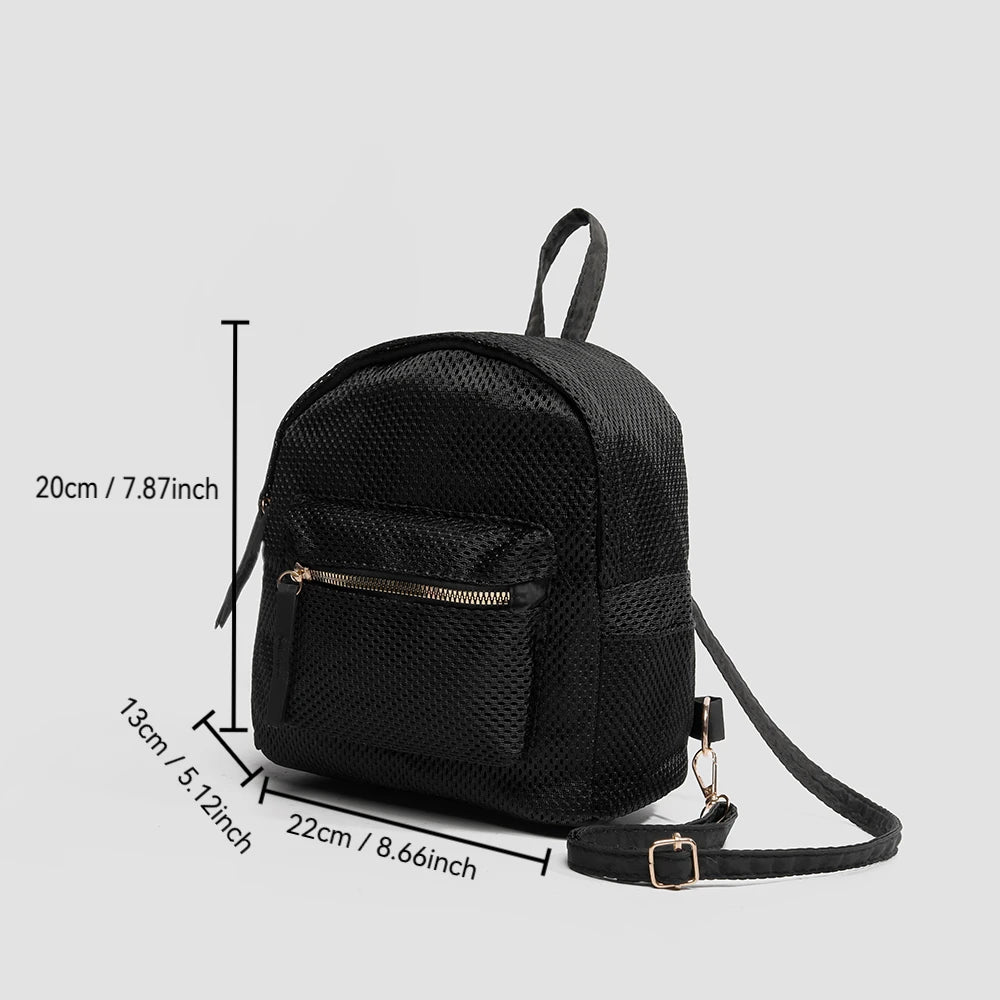 Folding Backpack Lightweight Backpack Women's Small Sports Fitness Nylon Casual Student High-end Ladies