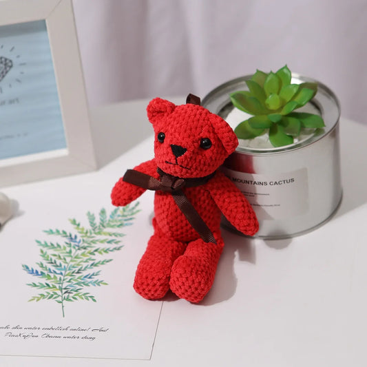 16cm Soft Stuffed Bear Plush Keychain Gift | Mini Plush Doll
